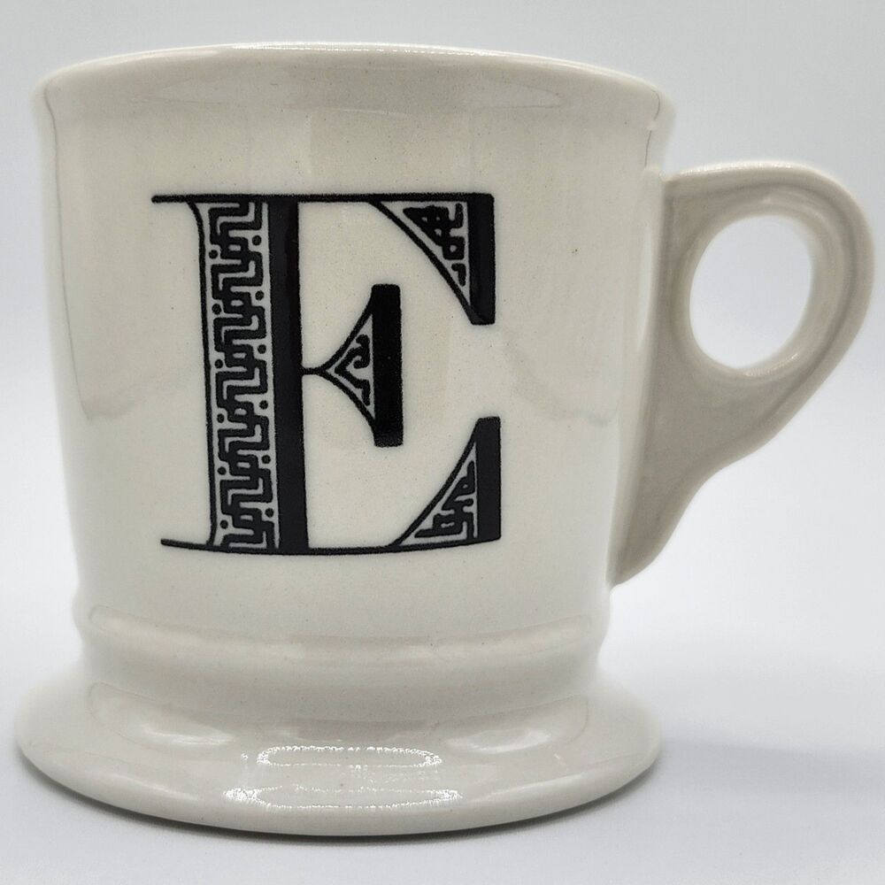 Anthropologie Monogram 'E' Pedestal Mug